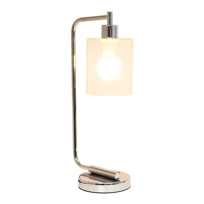 Chrome Iron Industrial Bronson Table Lamp