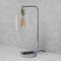 Chrome Iron Industrial Bronson Table Lamp