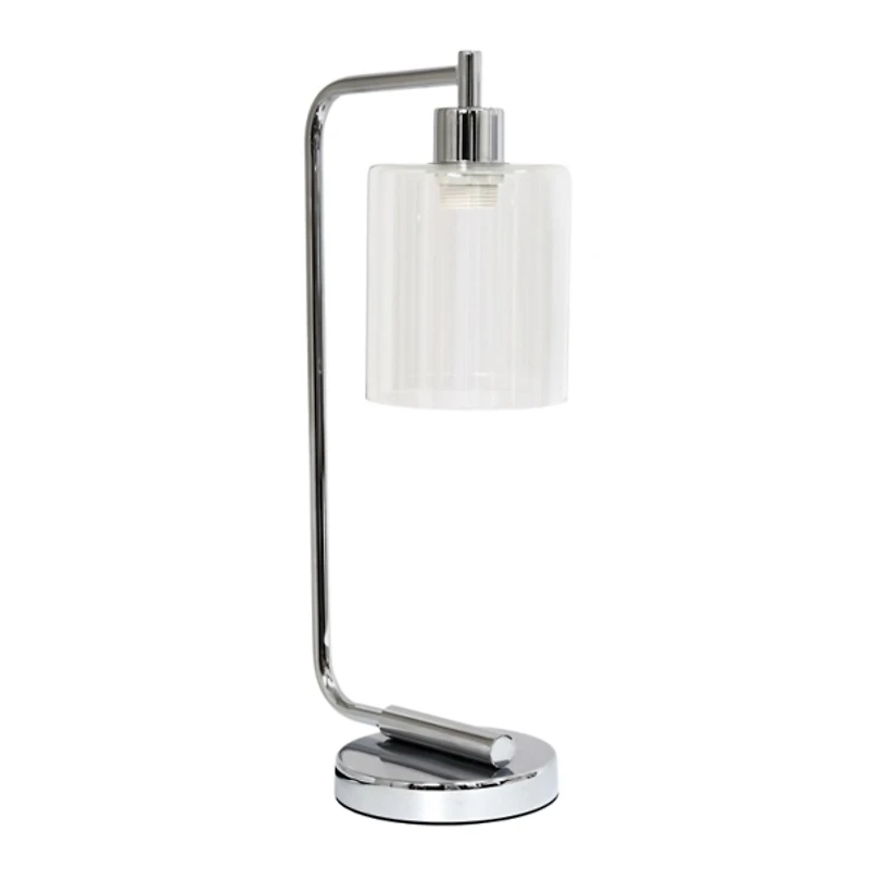 Chrome Iron Industrial Bronson Table Lamp
