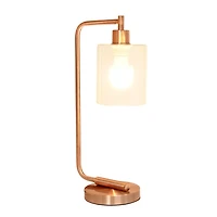 Rose Gold Iron Industrial Bronson Table Lamp