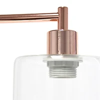 Rose Gold Iron Industrial Bronson Table Lamp
