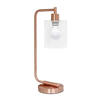 Rose Gold Iron Industrial Bronson Table Lamp