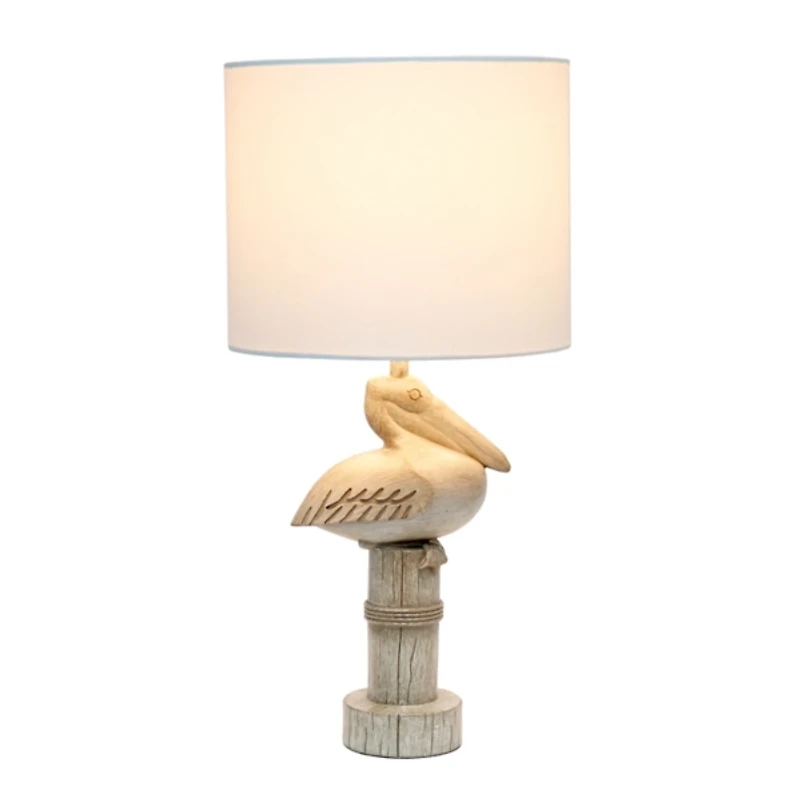 Beige Sitting Pelican Table Lamp