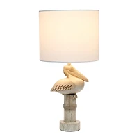 Beige Sitting Pelican Table Lamp