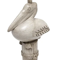Beige Sitting Pelican Table Lamp