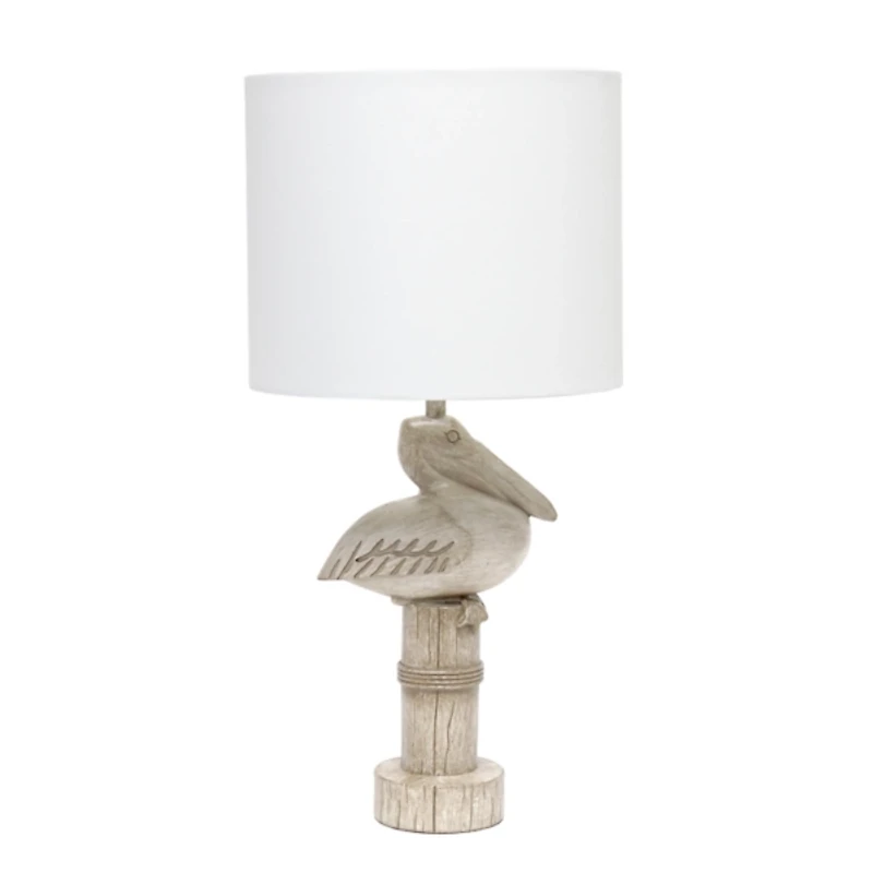 Beige Sitting Pelican Table Lamp