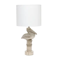 Beige Sitting Pelican Table Lamp