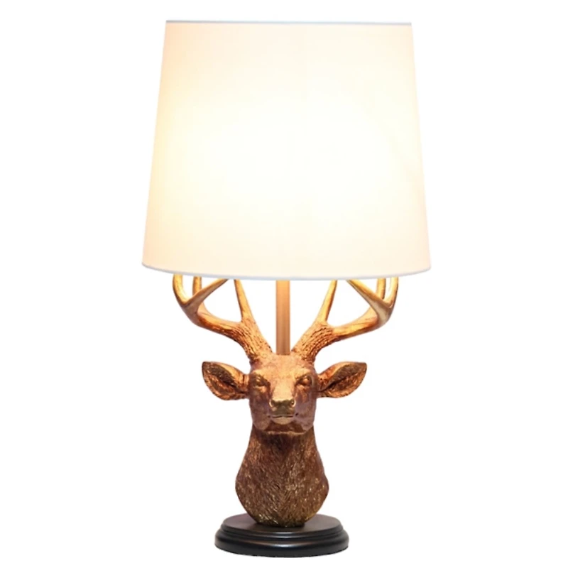 Copper Woodland Deer Table Lamp