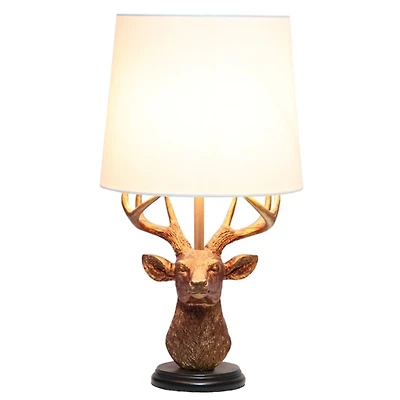 Copper Woodland Deer Table Lamp