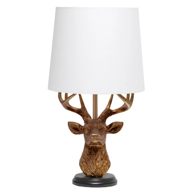 Copper Woodland Deer Table Lamp