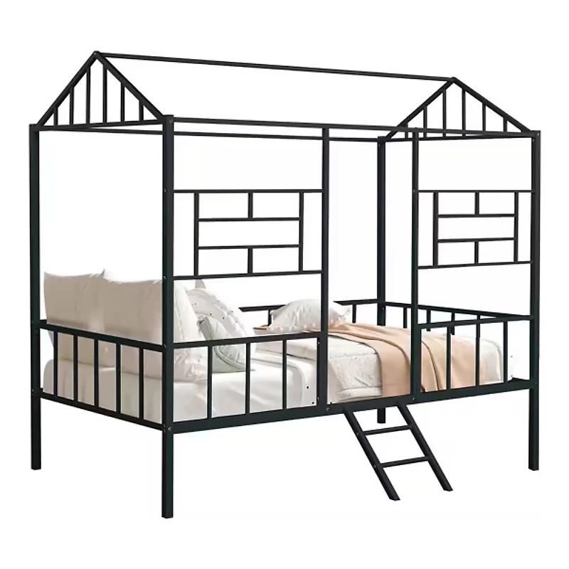 Metal House Twin Loft Bed