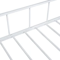 White Metal House Twin Loft Bed