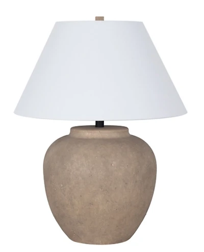 Dusty Brown Ceramic Riley Table Lamp