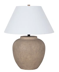 Dusty Brown Ceramic Riley Table Lamp