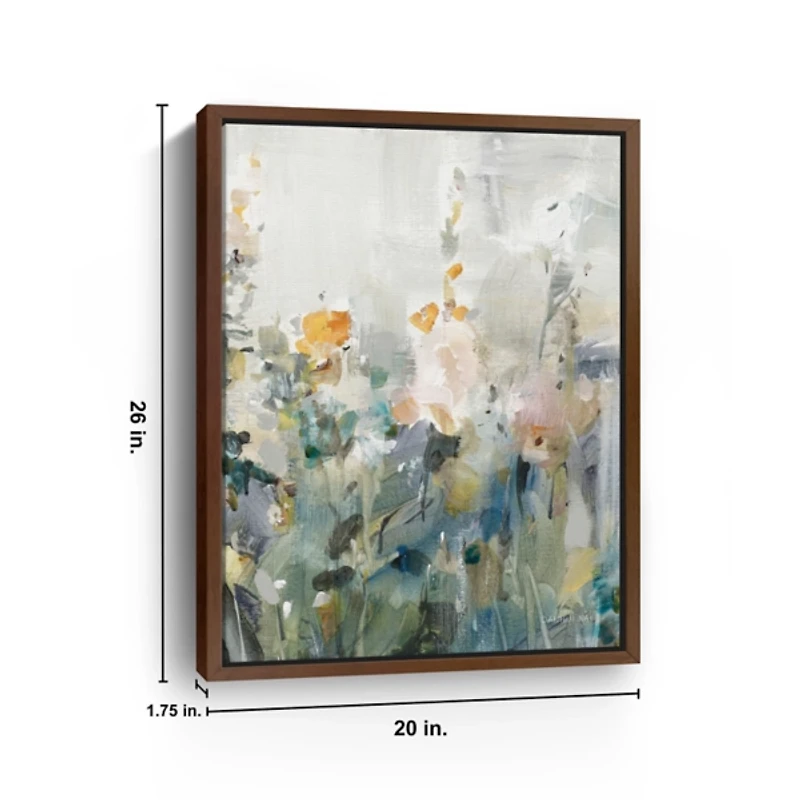 Rustic Garden Framed Canvas Art Print