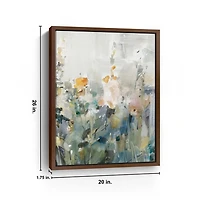 Rustic Garden Framed Canvas Art Print