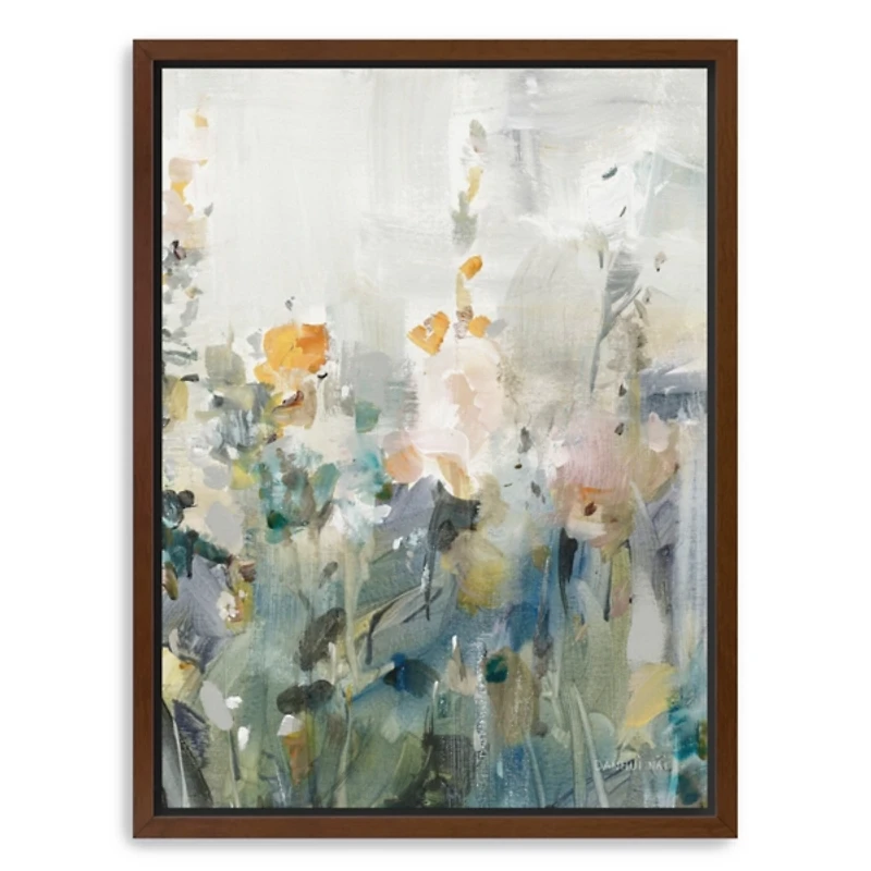 Rustic Garden Framed Canvas Art Print