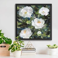 Roses for Camille Framed Canvas Art Print