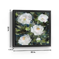 Roses for Camille Framed Canvas Art Print