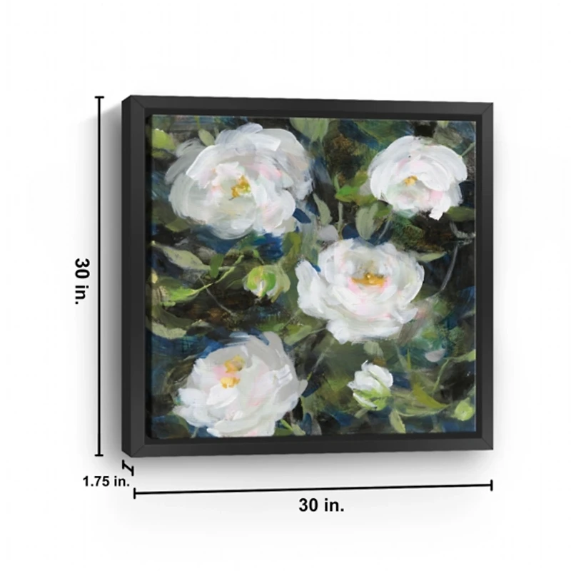 Roses for Camille Framed Canvas Art Print