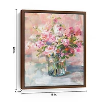 Plentiful Bouquet Framed Canvas Art Print