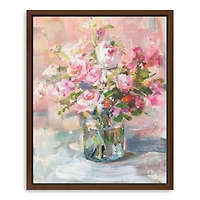 Plentiful Bouquet Framed Canvas Art Print