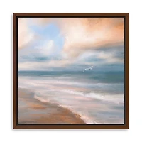 Sea Flight Framed Canvas Art Print