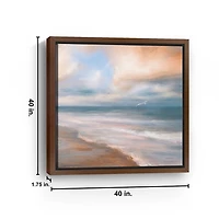 Sea Flight Framed Canvas Art Print, 40x40