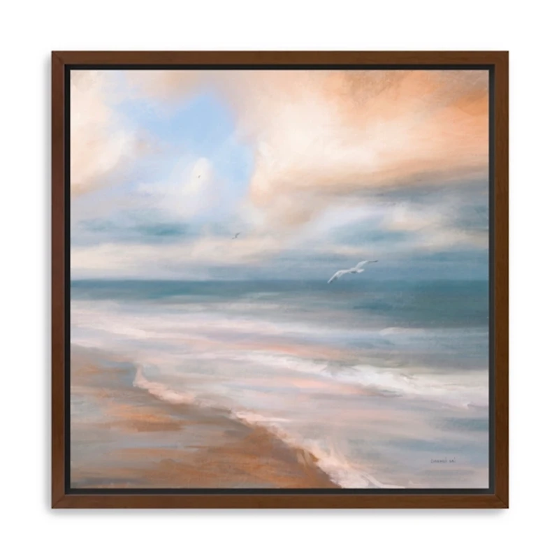Sea Flight Framed Canvas Art Print, 40x40