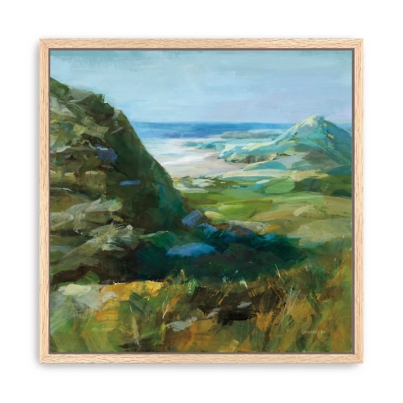 Hidden Beach Framed Canvas Art Print