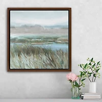 Grassy Sanctuary Framed Canvas Art Print