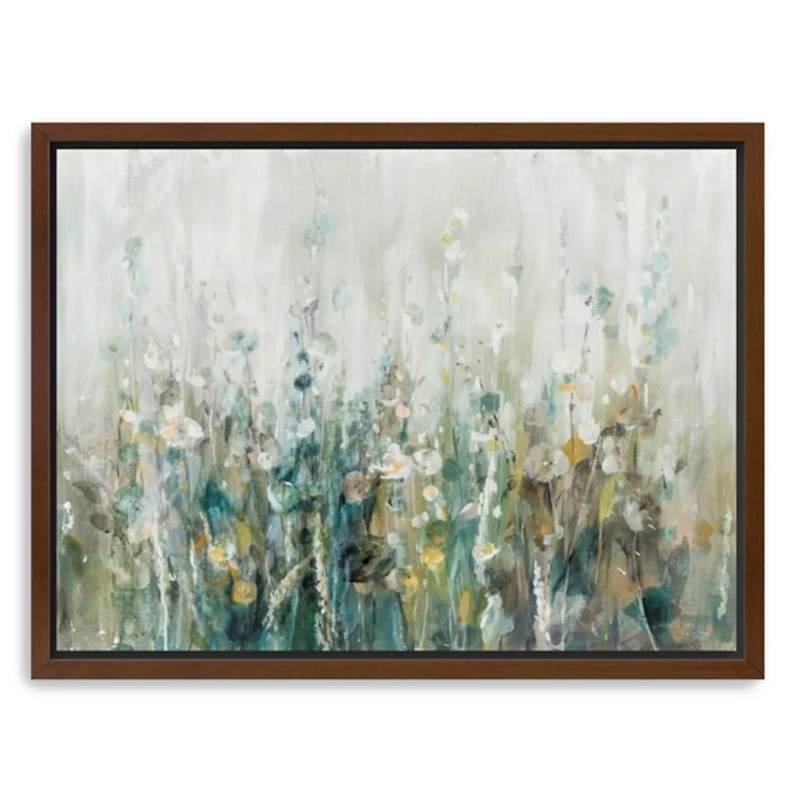 Wildflower Field Framed Canvas Art Print