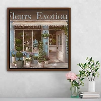 Fleurs Exotique Framed Canvas Art Print