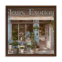 Fleurs Exotique Framed Canvas Art Print