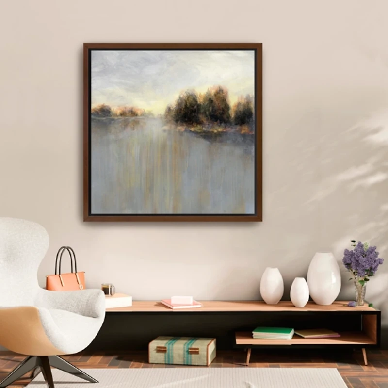 Rainy Sunset II Framed Canvas Art Print, 30x30
