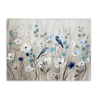 Bluebirds in Spring Canvas Art Print