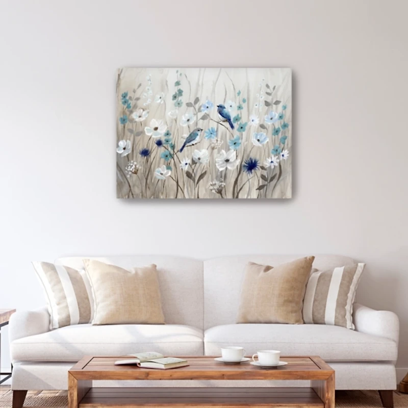 Bluebirds in Spring Canvas Art Print, 30x40