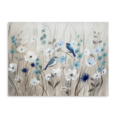 Bluebirds in Spring Canvas Art Print, 30x40