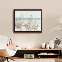 Beach Grass Framed Canvas Art Print