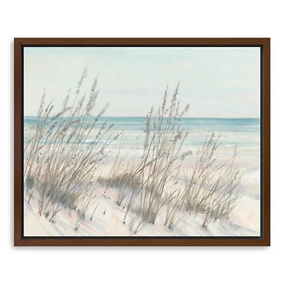 Beach Grass Framed Canvas Art Print