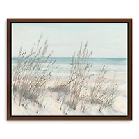 Beach Grass Framed Canvas Art Print