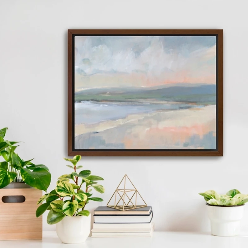 Coastal Study Framed Canvas Art Print
