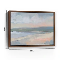 Coastal Study Framed Canvas Art Print