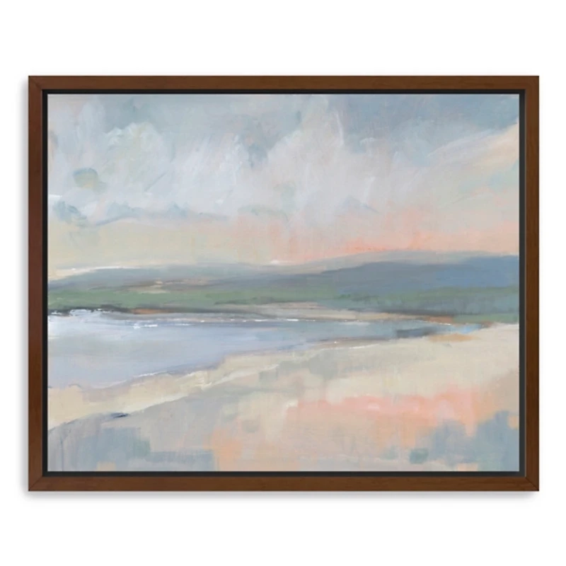 Coastal Study Framed Canvas Art Print