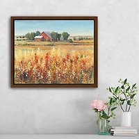 Country View Framed Canvas Art Print
