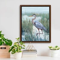 Marsh Heron II Framed Canvas Art Print, 18x22