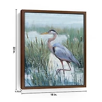 Marsh Heron II Framed Canvas Art Print, 18x22