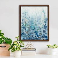 Misty Blooms Framed Canvas Art Print
