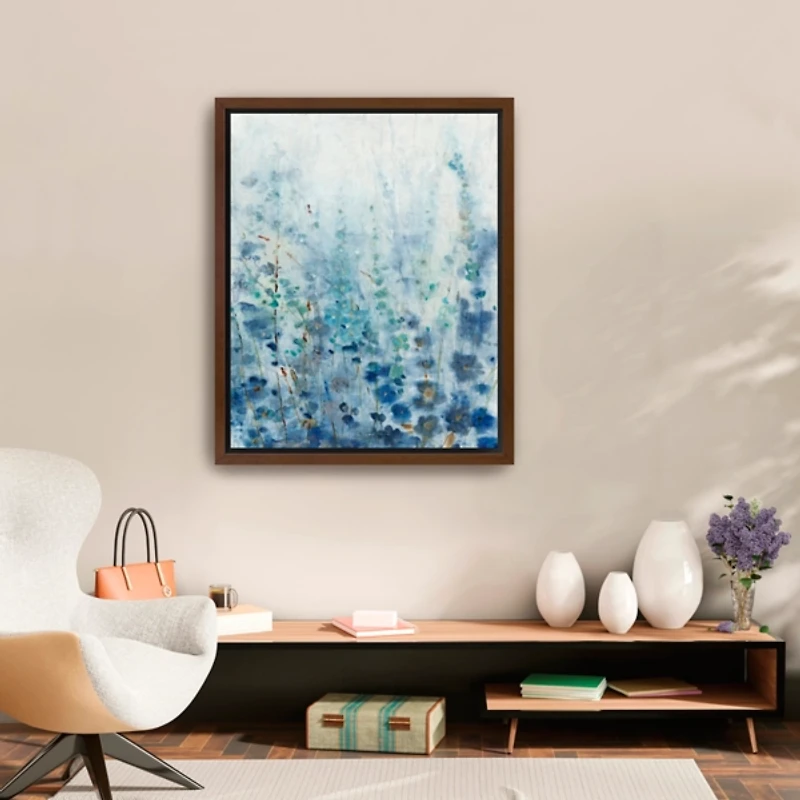 Misty Blooms Framed Canvas Art Print, 26x32
