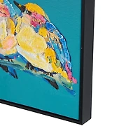 Pink & Blue Birds Framed Canvas Prints, Set of 2